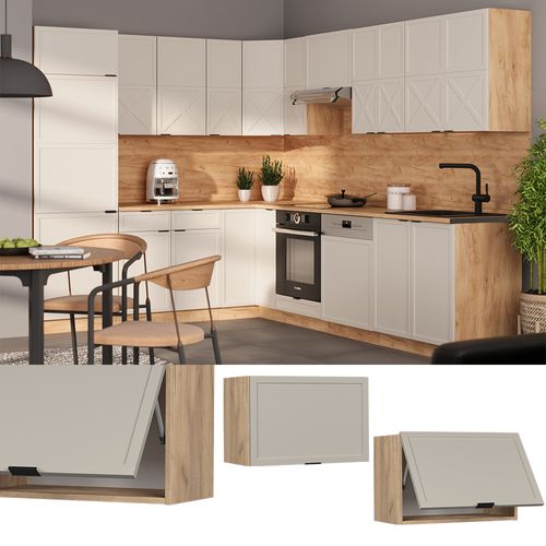 Elément Haut De Cuisine Fame-line 50340 Grisbeige 60cm Plat