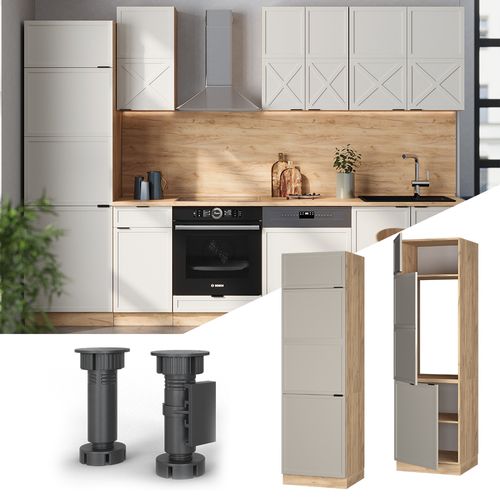 Armoire Pour Frigo Fame-line 50343 Grisbeige 60cm