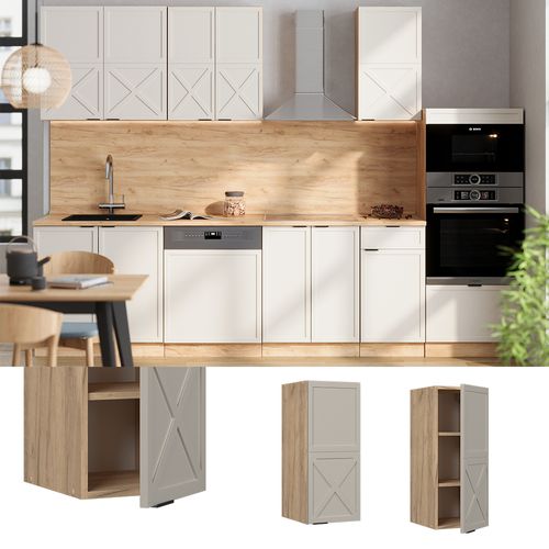 Elément Haut De Cuisine Fame-line 50344 Grisbeige 30cm