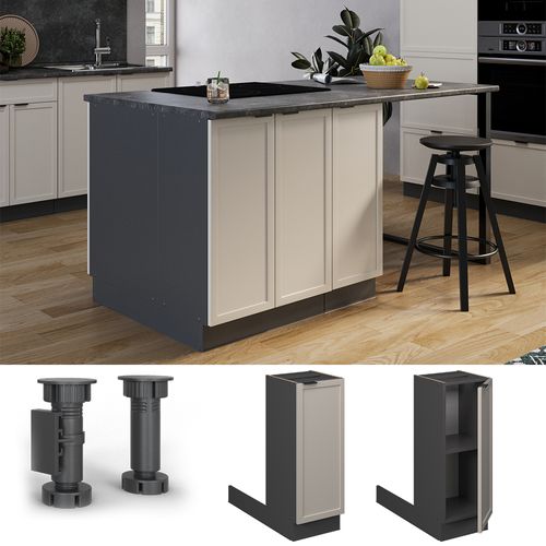 Ilot De Cuisine Fame-line 50371 Grisbeige 30cm Sans Pt