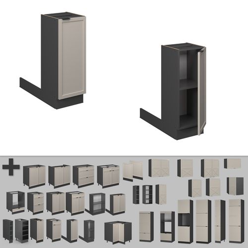 Ilot De Cuisine Fame-line 50371 Grisbeige 30cm Sans Pt