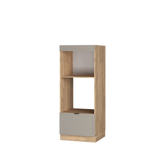 Armoire Micro-ondes Fame-line 50385 Grisbeige 60cm Ouvert