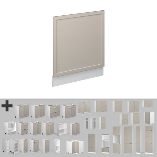 Façade Fame-line 50406 Grisbeige 60cm , Pt Chêne