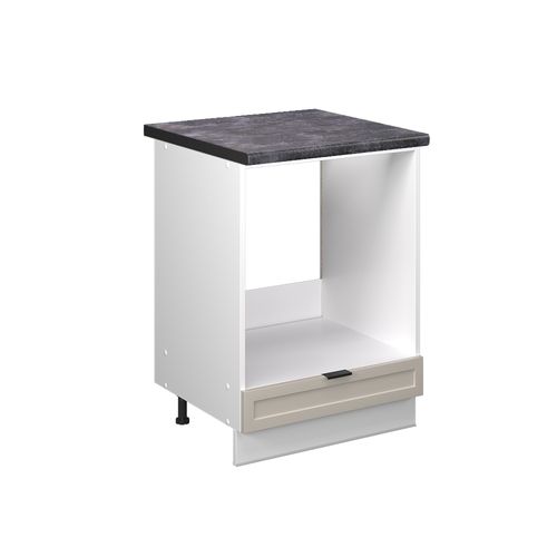 Meuble Pour Four Fame-line 50430 Grisbeige 60cm , Pt Anthracite