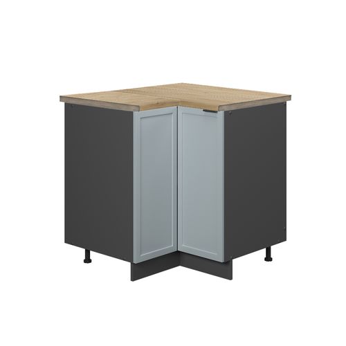 Meuble Dangle Fame-line 50676 Bleu Clair-gris 80.5cm , Pt Chêne