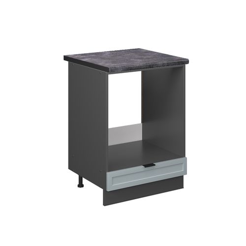 Meuble Pour Four Fame-line 50683 Bleu Clair-gris 60cm , Pt Anthracite