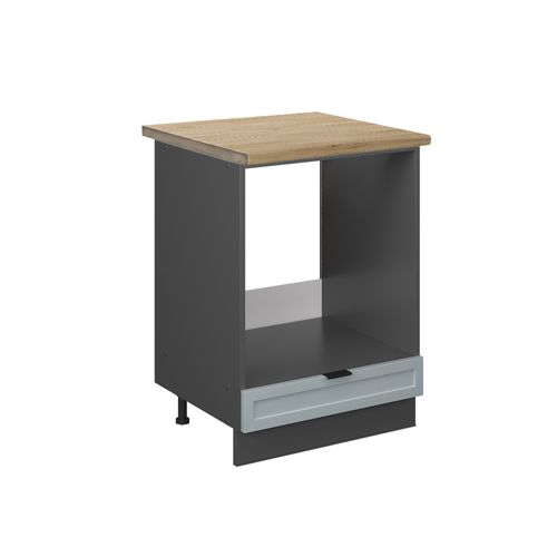 Meuble Pour Four Fame-line 50684 Bleu Clair-gris 60cm , Pt Chêne