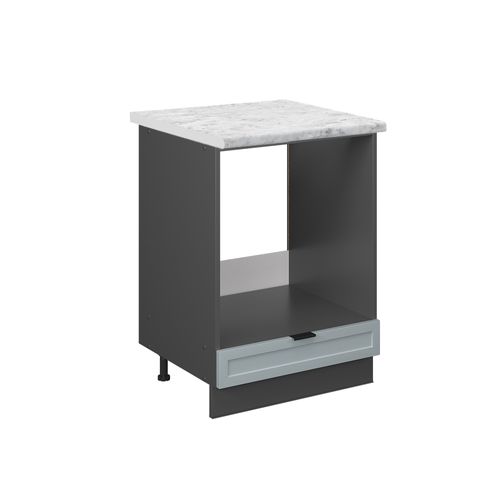 Meuble Pour Four Fame-line 50685 Bleu Clair-gris 60cm , Pt Marbre