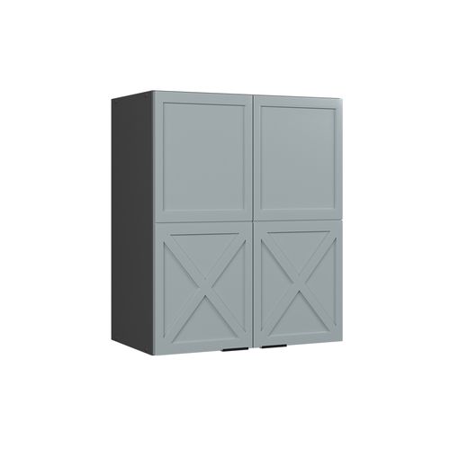 Elément Haut De Cuisine Fame-line 50704 Bleu Clair-gris 60cm