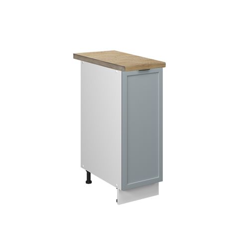 Meuble De Cuisine Fame-line 50718 Bleu Clair-gris 30cm , Pt Chêne