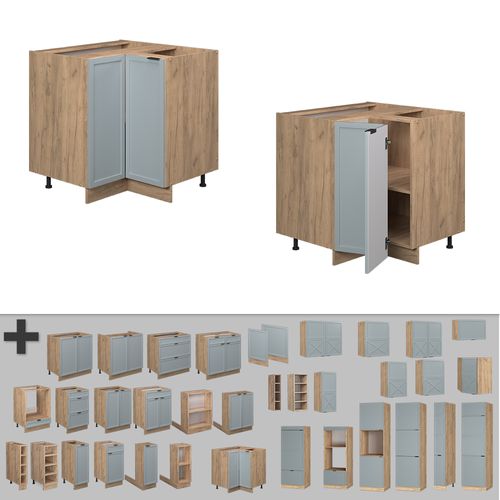 Meuble Dangle Fame-line 50792 Bleu Clair-gris 80.5cm Sans Pt