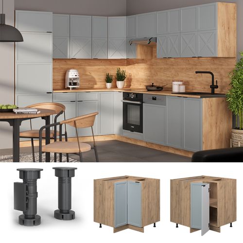 Meuble Dangle Fame-line 50795 Bleu Clair-gris 80.5cm , Pt Marbre