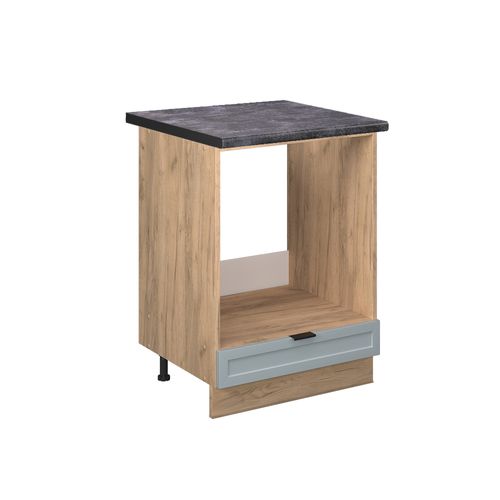 Meuble Pour Four Fame-line 50801 Bleu Clair-gris 60cm , Pt Anthracite