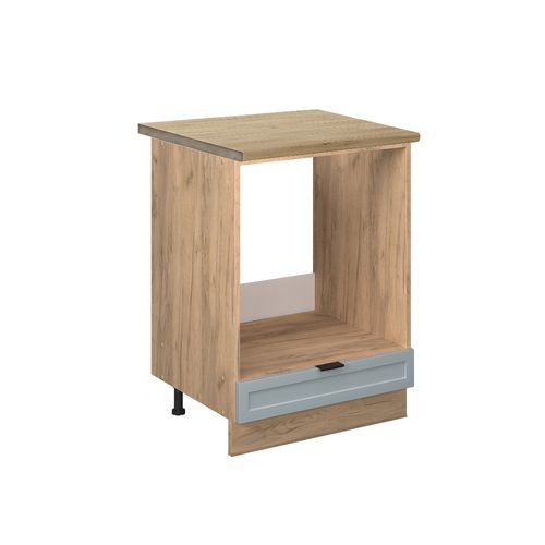 Meuble Pour Four Fame-line 50802 Bleu Clair-gris 60cm , Pt Chêne