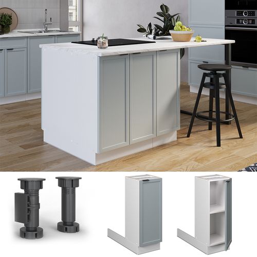 Îlot De Cuisine Fame-line 50860 Bleu Clair-gris 30cm Sans Pt