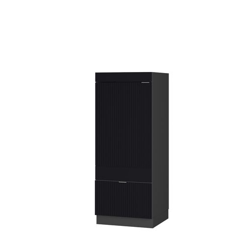 Armoire Micro-ondes Fame-line 50879 Noir Rayé 60cm