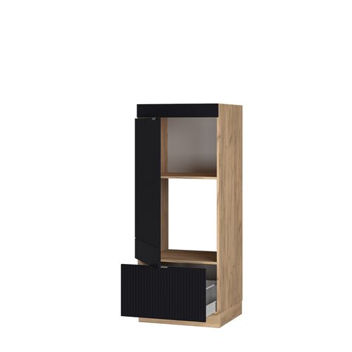 Armoire Micro-ondes Fame-line 50899 Noir Rayé 60cm