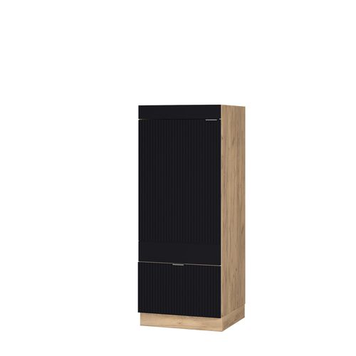 Armoire Micro-ondes Fame-line 50899 Noir Rayé 60cm