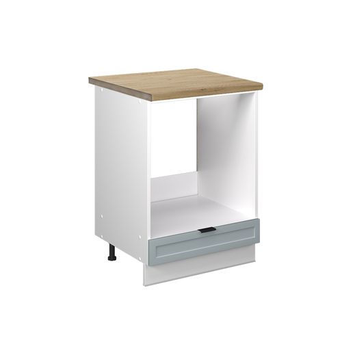 Meuble Pour Four Fame-line 50975 Bleu Clair-gris 60cm , Pt Chêne