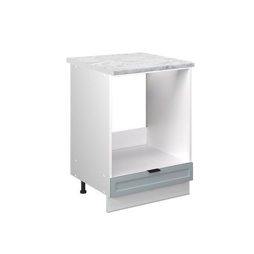 Meuble Pour Four Fame-line 50976 Bleu Clair-gris 60cm , Pt Marbre