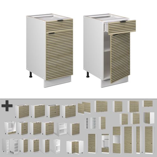 Meuble Cuisine Fame-line 51276 Panneau En Chêne 40cm Sans Plan De Travail