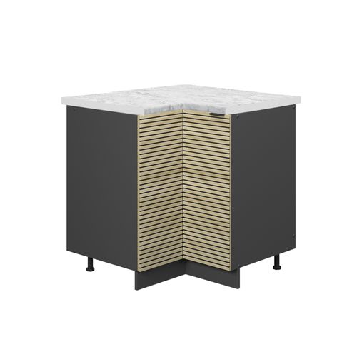 Meuble Dangle Fame-line 51319 Panneau En Chêne 80.5cm , Pt Marbre