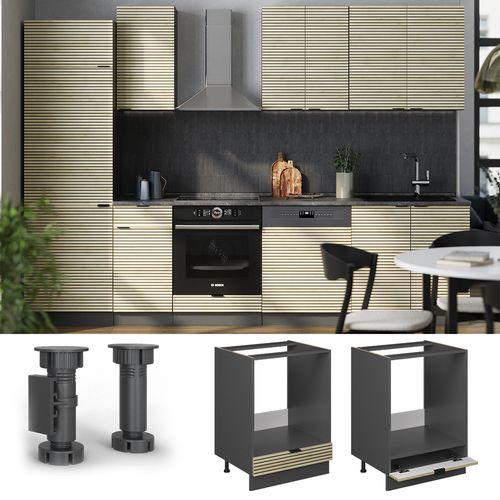 Meuble Pour Four Fame-line 51322 Panneau En Chêne 60cm , Pt Chêne