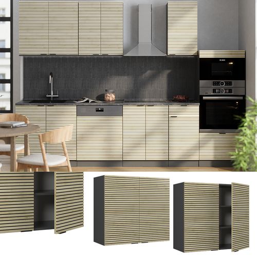 Armoire En Verre Fame-line 51333 Panneau En Chêne 80cm