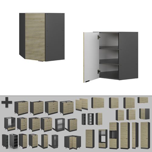 Elément Haut De Cuisine Fame-line 51334 Panneau En Chêne 57cm