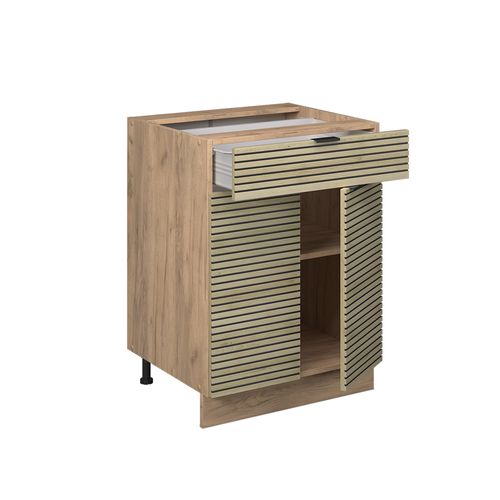 Meuble Bas à Tiroirs  Fame-line, Panneau En Chêne, 60cm Avec Tiroir