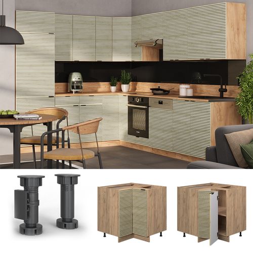 Meuble Dangle Fame-line 51376 Panneau En Chêne 80.5cm , Pt Anthracite