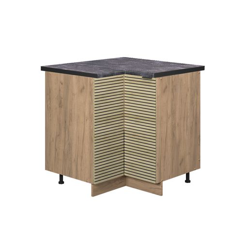 Meuble Dangle Fame-line 51376 Panneau En Chêne 80.5cm , Pt Anthracite