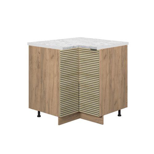 Meuble Dangle Fame-line 51378 Panneau En Chêne 80.5cm , Pt Marbre