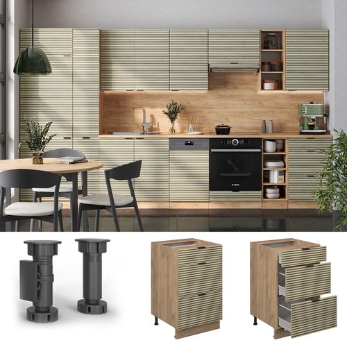 Meuble Cuisine Fame-line 51385 Panneau En Chêne 50cm , Pt Chêne