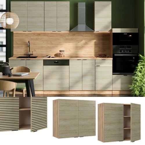 Armoire En Verre Fame-line 51392 Panneau En Chêne 80cm