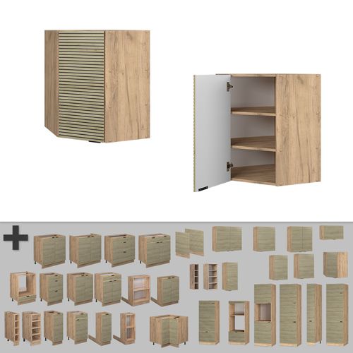 Elément Haut De Cuisine Fame-line 51393 Panneau En Chêne 57cm