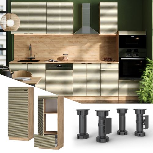 Armoire Micro-ondes Fame-line 51428 Panneau En Chêne 60cm