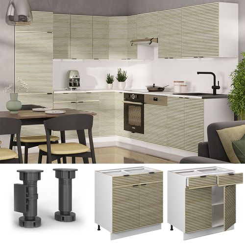 Meuble Cuisine Fame-line 51438 Panneau En Chêne 80cm Sans Plan De Travail