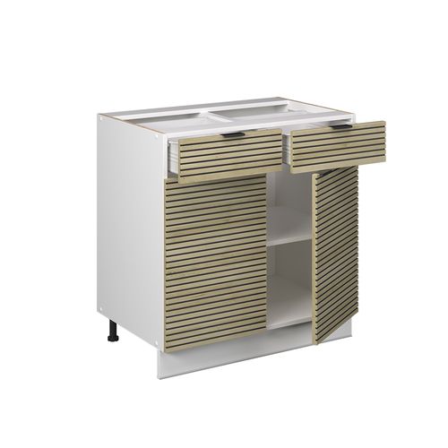 Meuble Cuisine Fame-line 51438 Panneau En Chêne 80cm Sans Plan De Travail