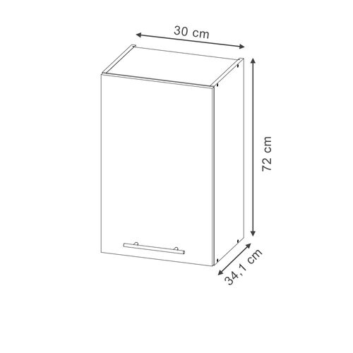 Elément Haut De Cuisine Fame-line 51442 Panneau En Chêne 30cm