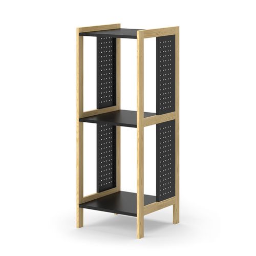 Étagère Sur Pied Elvia 51632 Noir 40x107cm