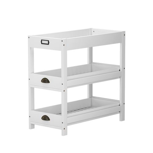 Étagère De Rangement Legum 51637 Blanc 33x66cm Avec 3 Étagères