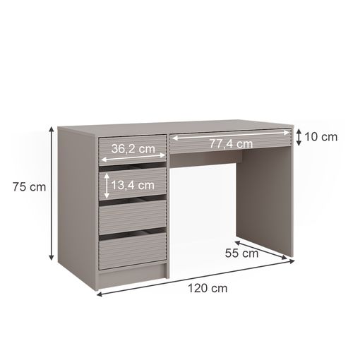 Coiffeuse Sherry 51643 Cachemire 120cm Sans Miroir