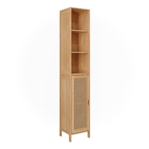 Armoire De Salle De Bain Liora 51647 Bambou 30x170cm