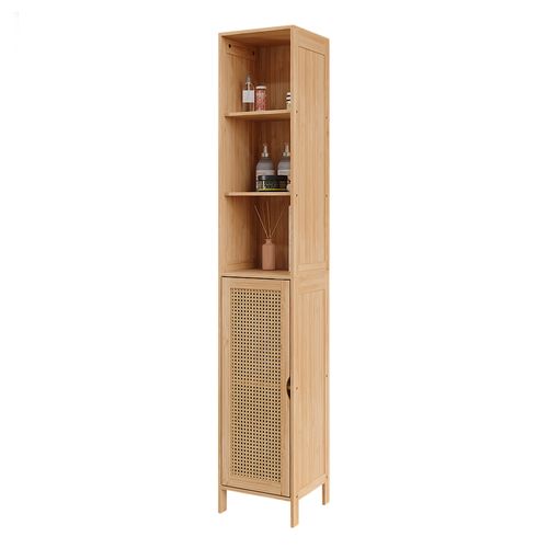 Armoire De Salle De Bain Liora 51647 Bambou 30x170cm