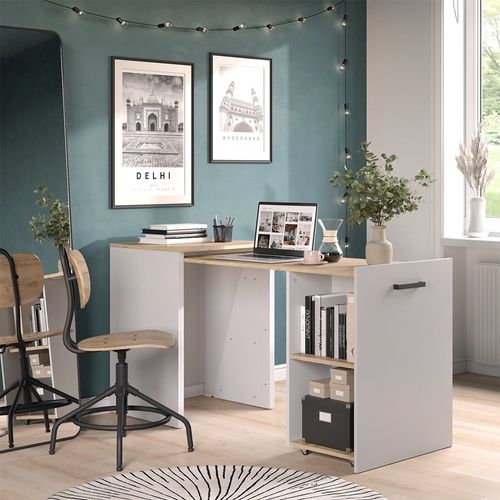 Bureau Adam 51662 Greige/artisan 60x50.4cm Extensible