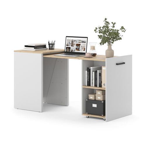 Bureau Adam 51662 Greige/artisan 60x50.4cm Extensible