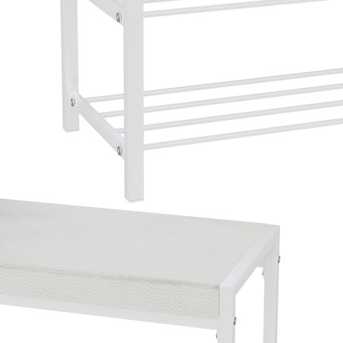 Banc à Chaussures Borneo 51677 Blanc 80x52cm