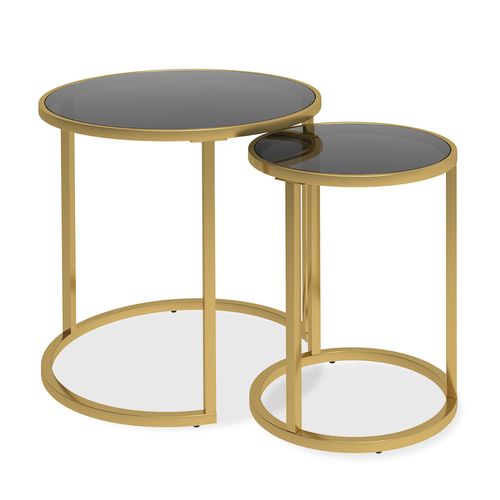 Ensemble De Tables Dappoint Sevilla 51680 Noir 50x45.5cm Lot De 2