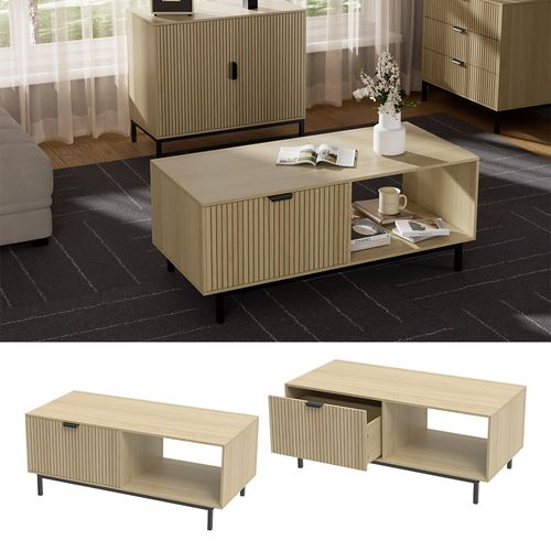 Table Basse Lennox 51685 Chêne 110x50cm